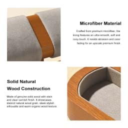 Oirlv Watch Display Stand Wooden Watch Storage Organizer Stand Ring Jewelry Holder Display for Wrist Watch Jewelry Display Rack