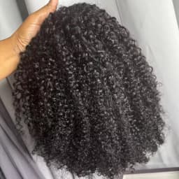 Half Wig Adjustable Drawstring Wig Cap Glueless Wig 250% Density Jerry Curly Natural Black Human Hair Wigs