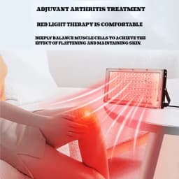 96 LEDs Red Light Therapy Lamp 660NM Infrared Light Therapy with Stand 660nm & 850nm Infrared Light Device for Facial Anti Aging Skin Care Beauty USB Beauty Lamp for Skin Brightening Sleep Yoga Adjustable Beauty Health
