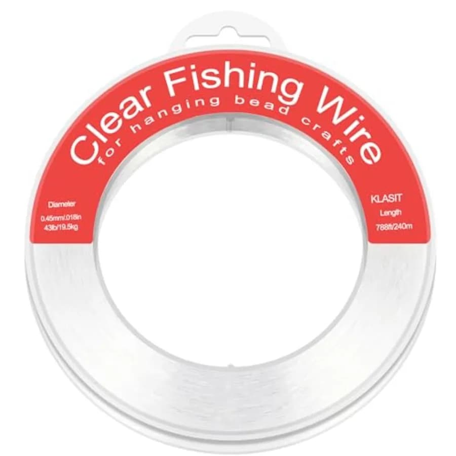 Fishing Line 788FT Invisible Monofilament Nylon Wire 43LB Strength Clear Color for Hanging Decorations Balloon Garland Crafts P