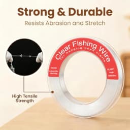 Fishing Line 788FT Invisible Monofilament Nylon Wire 43LB Strength Clear Color for Hanging Decorations Balloon Garland Crafts P