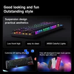 MCHOSE Mix87 Magnetic Switch Gaming Keyboard Hall Effect Ultra-Low Latency 0.005mm Lightning Magnetic Axis Office Wired Keyboard