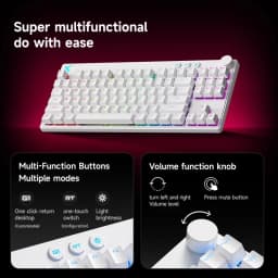 MCHOSE Mix87 Magnetic Switch Gaming Keyboard Hall Effect Ultra-Low Latency 0.005mm Lightning Magnetic Axis Office Wired Keyboard