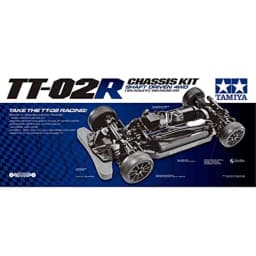 47326 47326-1:10 RC TT-02R Kit, Remote Controlled Car/Vehicle, Model Building, Chassis, Hobby, Black
