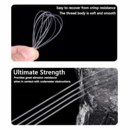 Clear fishing line for outdoor fishing and indoor crafts nylon material transparent color high-strength and low-visibility 656f