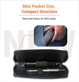 MINIWARE TS80P Smart Soldering Iron 30W Type-C OLED Screen Adjustable Temperature CNC Aluminum Alloy Casing TS1C Tips Series