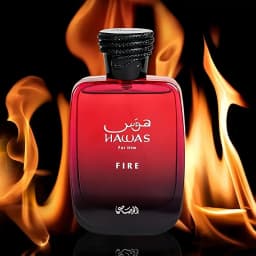 Hawas For Him Fire Eau de Parfum 100ml 3.38fl.oz Men Woody Spicy Long Lasting Fragrance