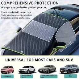 Suitable for All Car Models - Durable Oxford Cloth Windshield Cover, with Uv Protection and Snow Shield Function