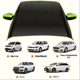 Suitable for All Car Models - Durable Oxford Cloth Windshield Cover, with Uv Protection and Snow Shield Function