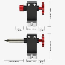 CNC 4th Axis Rotary Module Kit, 4:1 Belt Reduction, 4-60mm Diameter, Compatible with TTC450 & Most CNC Mills, Rotary Engraving Accessory