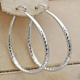 Rhombus Pattern Golden Hoop Earrings Retro Bohemian Style Copper 14K Golden Plated Jewelry Trendy Female Gift