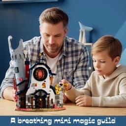 1410PCS Magic Owl House Building Blocks Kits Assembly Street View Bricks Mystic Forest Castle Toys Sets Creative Gifts For Birthday Halloween Christmas
