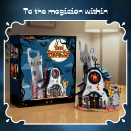 1410PCS Magic Owl House Building Blocks Kits Assembly Street View Bricks Mystic Forest Castle Toys Sets Creative Gifts For Birthday Halloween Christmas