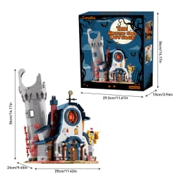 1410PCS Magic Owl House Building Blocks Kits Assembly Street View Bricks Mystic Forest Castle Toys Sets Creative Gifts For Birthday Halloween Christmas