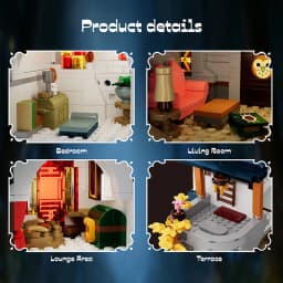 1410PCS Magic Owl House Building Blocks Kits Assembly Street View Bricks Mystic Forest Castle Toys Sets Creative Gifts For Birthday Halloween Christmas