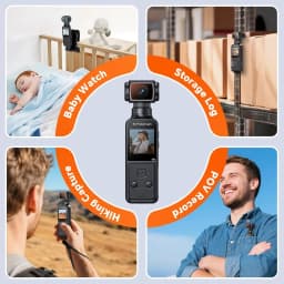 5K Body Camera Audio 270° Rotating Lens 128GB Mini Camera External Mic and EIS Stabilization 4K/60FPS Z14 Vlogging Camera for Daily Recording Bike Cameras Sports DV Car DVR Recorder