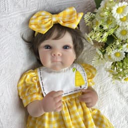 BZDOLL 19 Inch 48 CM Full Vinyl Body Reborn Baby Doll Toy Lifelike Handmade Fashion Birthday Gift Play House Toy Companion Doll