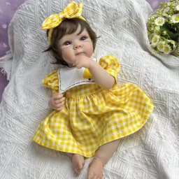 BZDOLL 19 Inch 48 CM Full Vinyl Body Reborn Baby Doll Toy Lifelike Handmade Fashion Birthday Gift Play House Toy Companion Doll