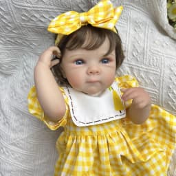 BZDOLL 19 Inch 48 CM Full Vinyl Body Reborn Baby Doll Toy Lifelike Handmade Fashion Birthday Gift Play House Toy Companion Doll