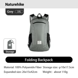 Naturehike Outdoor Backpack Lightweight 18L for Travel Trekking Running Mountaineering Backpack Durable Hiking Daypack
