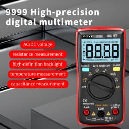 ZOYI ZT-109 Auto Range Multimeter High Precision Digital Mini Voltage Current Resistance Square Wave Measurement