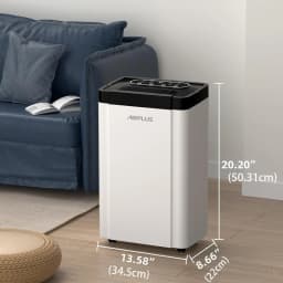 AIRPLUS 70 Pints Dehumidifier for Home, 4500 Sq. Ft Basement Dehumidifier with Continuous Drain Hose & Intelligent Humidistat for Bathroom, Bedroom, Large Room