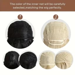 Fashion 26-inch synthetic wig - black long straight hair - Halloween cosplay hair - daily wig - high-temperature hair accessory
