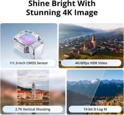 Open Box-DJI Flip (RC-N3), Drone With 4K UHD Camera for Adults, Under 249 g, 3-Axis Gimbal Stabilization, 44000ft/13km Video Transmission, Palm Takeoff, Auto Return, 31-Min Flight Time, Intelligent Flight