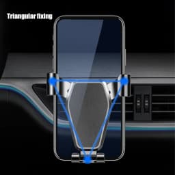 Navigation Gravity Car Phone Holder Air Vent Clip Mount Universal Car Bracket Auto Lock Anti Shake Hands Free Cradle Cell Phone GPS Stand Support for Samsung All Phones 360 Degree Rotation Adjustable Fits Most Cars