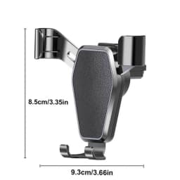 Navigation Gravity Car Phone Holder Air Vent Clip Mount Universal Car Bracket Auto Lock Anti Shake Hands Free Cradle Cell Phone GPS Stand Support for Samsung All Phones 360 Degree Rotation Adjustable Fits Most Cars
