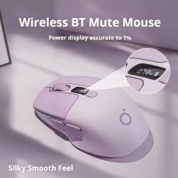 Silent Wireless Mouse Bluetooth 2.4G Dual Mode Type-C  Rechargeable LED Display DPI Battery 6 Button  Lightweight Office Gaming Mouse for Laptop Desktop PC
