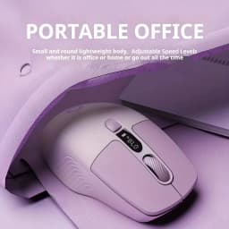 Silent Wireless Mouse Bluetooth 2.4G Dual Mode Type-C  Rechargeable LED Display DPI Battery 6 Button  Lightweight Office Gaming Mouse for Laptop Desktop PC
