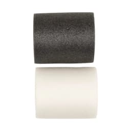 Athletic Hair Wrap - 2 Ct, Black & White, Tear-and-Wear Pre-Wrap Sweatband