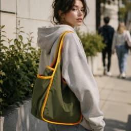 Reusable Large Foldable Shopping Tote Bag-1 Pack, Grocery Bag, Portable Handbag for Travel, Shopping, Daily Use