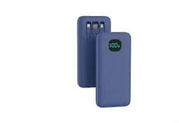 Built-in 3 Cables Power Bank 13800mAh 18W PD Fast Charge Portable Charger LED Display External Battery Pack All in One Travel Power Supply For iPhone 16 15 14 Pro Max Samsung Galaxy S25 S24 Ultra Google Pixel iPad Tablet