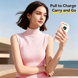 Built-in 3 Cables Power Bank 13800mAh 18W PD Fast Charge Portable Charger LED Display External Battery Pack All in One Travel Power Supply For iPhone 16 15 14 Pro Max Samsung Galaxy S25 S24 Ultra Google Pixel iPad Tablet