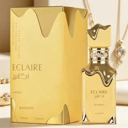 YARA LATTAFA Eclaire Bandffi Eau De Parfum 100ML With Original Gift Box Long Lasting Rich Warm Sweet Floral Vanilla Fragrance Women Perfume Full Gold Liquid Drip Wave Bottle Luxury Glam Scent Wedding Holiday Gift for Ladies