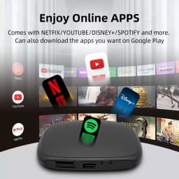 Full Android 13 CarPlay Ai Box CarPlay Android Auto Wired to Wireless Android Qualcomm Octa-core Netflix Youtube Support HDMI Output Plug and Play
