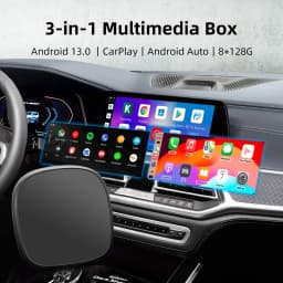 Full Android 13 CarPlay Ai Box CarPlay Android Auto Wired to Wireless Android Qualcomm Octa-core Netflix Youtube Support HDMI Output Plug and Play