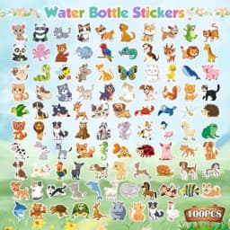 100 PCS Water Bottle Stickers for,Cute Aesthetic Sticker Pack - Waterproof Vinyl Kawaii for Girls Boy Classroom Prizes, Party F