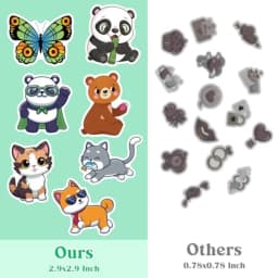 100 PCS Water Bottle Stickers for,Cute Aesthetic Sticker Pack - Waterproof Vinyl Kawaii for Girls Boy Classroom Prizes, Party F