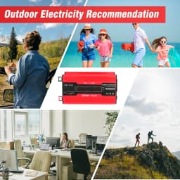 4000W Car Power Inverter Converter DC 12V to AC 110V 60Hz Display Dual 4.2A USB Fast Charging for Car
