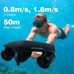 Mankeel Electric Underwater Sea Scooter 50m Waterproof 2 Speed 28lbs Thrust Diving Booster for Snorkeling Pool Adult Water Sport Summer Fun Activities