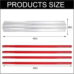 Bull Float Magnesium Concrete Float 48x8 Inch Aluminum Alloy Concrete Float Tool with 4 Handles and Bull Float Bracket Finishing Bull Float Bull Concrete Kit for Concrete Finishing