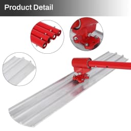 Bull Float Magnesium Concrete Float 48x8 Inch Aluminum Alloy Concrete Float Tool with 4 Handles and Bull Float Bracket Finishing Bull Float Bull Concrete Kit for Concrete Finishing