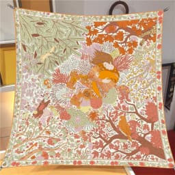 90CM Twill Silk Scarf Luxury Branded Horse Printed Square Scarves Women Hijabs Bandana Foulard Neckerchief Head Scarves