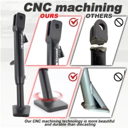 Motorcycle Adjustable Aluminium Foot Side Kick Stand Kickstand DR650 DR 650 1996-2020 2021 2022 2023 2024 2025 For Suzuki