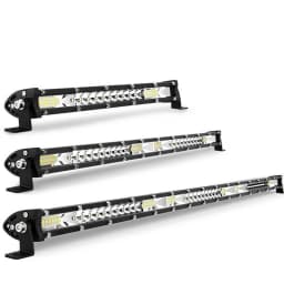 Single Row LED Light Bar 12/20/32 Inch Spot/Flood Combo Beam New IP68 Waterproof 6500K Color Led Work Lights Driving Lamp for Car ATV Truck