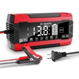 AeternaSol 12V 20A Heavy Duty Smart Trickle Charger Intelligent Pulse Repair Desulfator Battery Maintainer For Automotive Marine RV Tractor Lead Acid Lithium Batteries Full Auto Multi Stage Charging