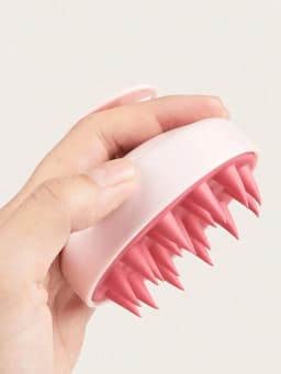 1pc Soft Silicone Scalp Massage Shampoo Brush, For Dry/Wet Hair (Curly/Straight) And All Hair Types, Bath Head Massage Comb. Can Be Used For Blow-Drying, Styling, Shampooing, Hair Care Massage. Portable And Easy To Clean, Simple And Durable - Suitable For